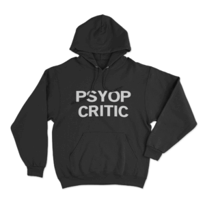 PSYOP Critic Hoodie Black