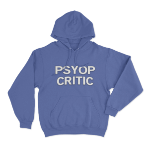 PSYOP Critic Hoodie Blue