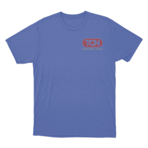Tucker Carlson Network Logo T Shirt Blue